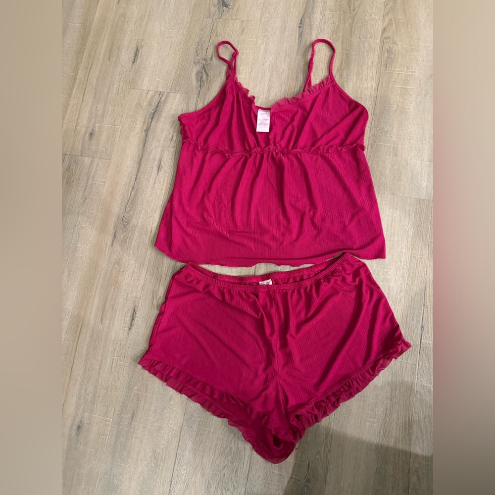 ***SOLD***Women's Hot Pink Sleepwear Set